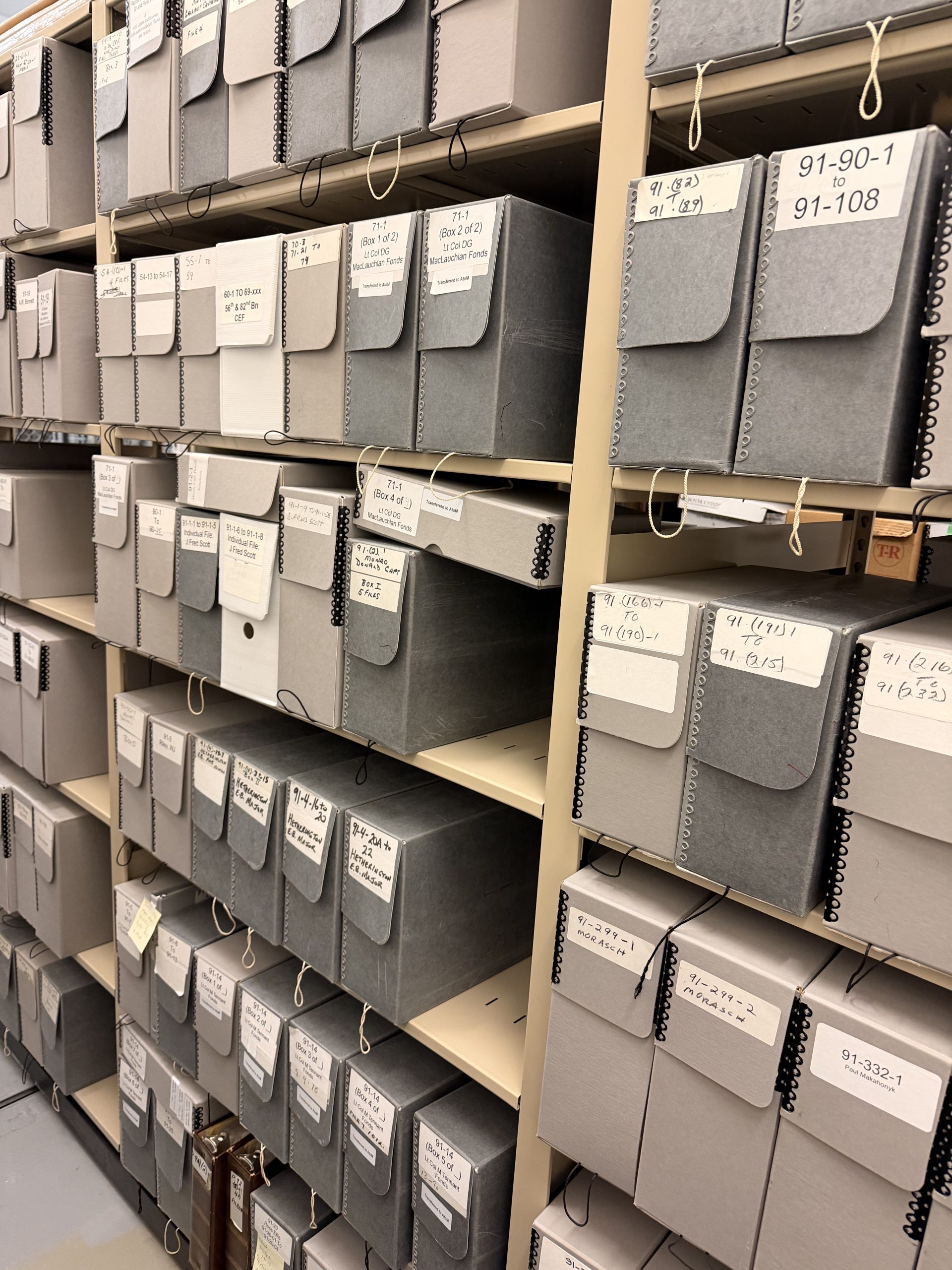 Calgary Highlanders Archival Fonds and Storage Boxes